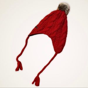 Chaos Ear Flap Beanie with Pompom